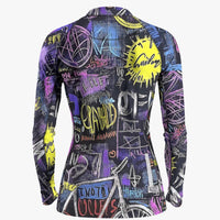 Women's Graffiti Life Cycling Jersey With Long-Sleeve