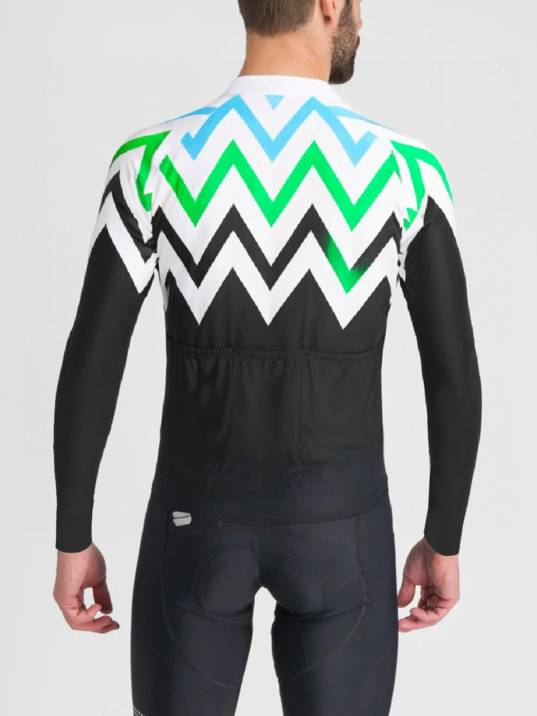 Zigzag Mountain Long Sleeve Cycling Jersey