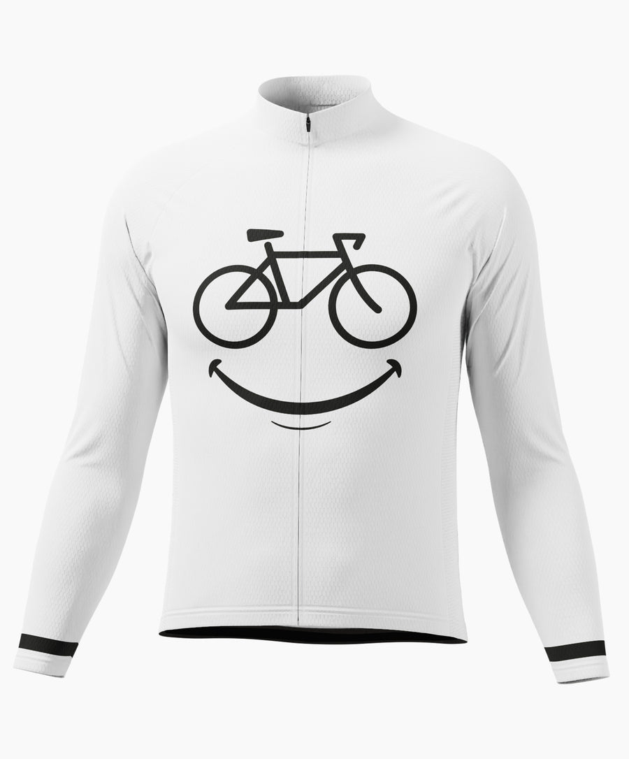 Ride Your Mood Men's Smiling Bike Long Sleeve Cycling Jersey